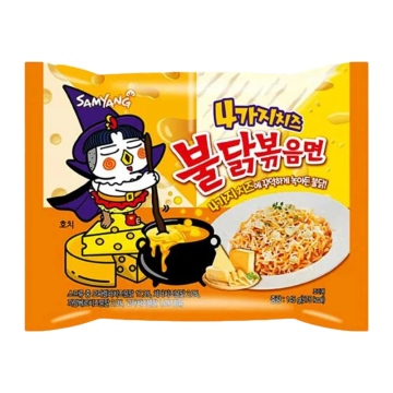Fideos Instantaneos de Pollo Cuatro Quesos Buldak