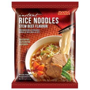 Fideos de Arroz Instantaneos de Estofado de Res MAMA