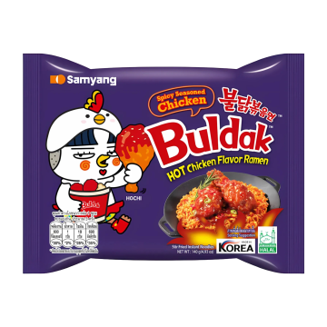 Fideos Instantaneos de Pollo Frito Agridulce Picante Buldak