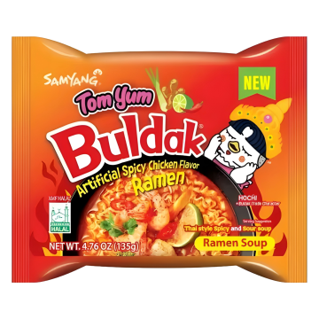 Fideos Instantaneos de Pollo Picante Tom Yum Buldak