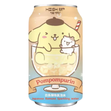 Agua Gasificada Sabor Original Ramune Cinnamoroll/Hello Kitty/Pompompurin High Up
